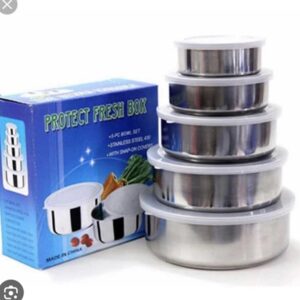 Bộ 5 nồi inox có nắp đậy (10cm 12cm 14cm 16cm và 18cm)