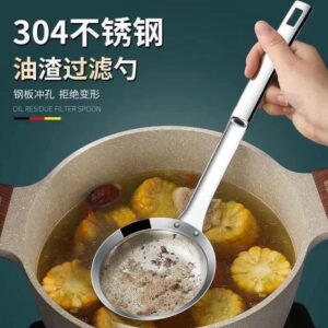 Vợt Muỗng vớt bọt, váng dầu mỡ inox 304 không gỉ