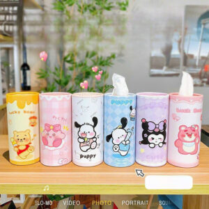 Ống Khăn Giấy Rút Hoạt Hình Siêu Cute