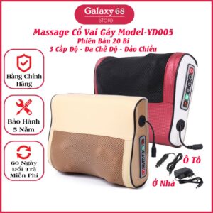 Gối Vuông Massage 16 Bi Hồng Ngoại Giảm Nhức Mỏi Toàn Thân 20 Bi Cao Cấp