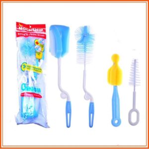 Bộ Cọ Rửa Bình Sữa Và Núm Ti 4 Món Tiện Lợi