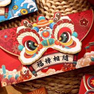 Bao Lì Xì Rồng 3D Set 4 cái