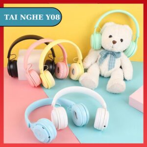 Tai Nghe Bluetooth Y08 5.0 Chụp Tai có micro Headphone không dây