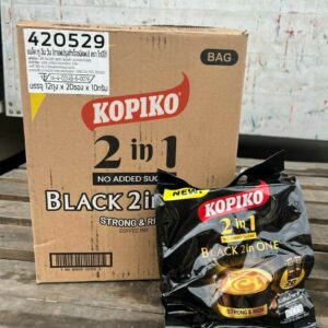 Cà Phê Hòa Tan Kopiko Đen Thái Lan (Thùng 12 Bịch x 20 gói)