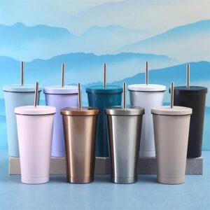 Ly Giữ Nhiệt Inox Trơn Trộn Màu 500ml