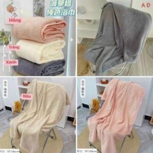 Khăn Tắm San Hô 70x140cm Siêu Thấm Dùng Cho Người Lớn Trẻ Em
