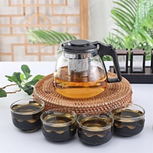 Bình Pha Trà Thủy Tinh Set 5 Món