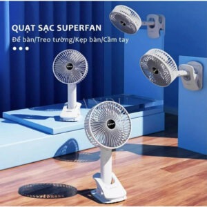 QUẠT KẸP ĐỂ BÀN TÍCH ĐIỆN Super MINI LỚN