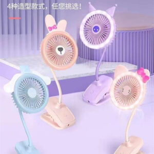 Quạt Kẹp Tích Điện Uốn Cong (Thùng 96 Cái)