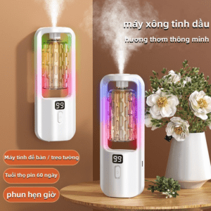 Máy Xông Tinh Dầu 5 Chế Độ Kèm Theo 1 Bình Nước Hoa Riêng
