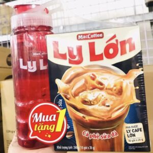 Set Cà Phê Ly Lớn Tặng Bình Nước Hộp 260gr