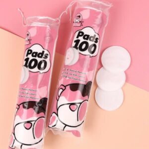 Bông Tẩy Trang Gấu Hồng 100 Miếng