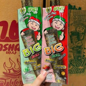 Snack rong biển cuộn đôi Basha Thái Lan (Thùng 24 lốc x 13 gói)