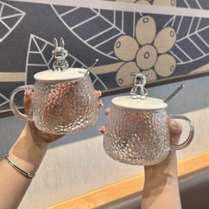 Ly Gấu Thủy Tinh Kèm Muỗng