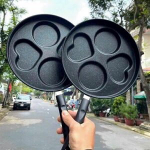Chảo 4 Ngăn Trái Tim