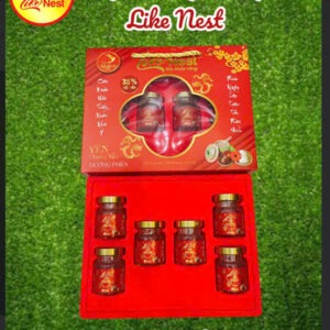 Yến Sào Chưng Like Nest Màu Đỏ Đường Phèn Hộp Lớn Xách
