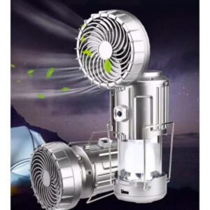 Đèn Cắm Trại Tích Điện 3 in 1 Quạt Sạc Đèn (Thùng 60 Cái)