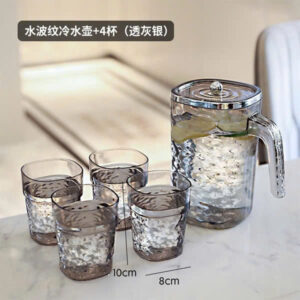 Set 5 Bình Cốc Nhựa Vân Sóng 280ml (Thùng 10 Bộ)