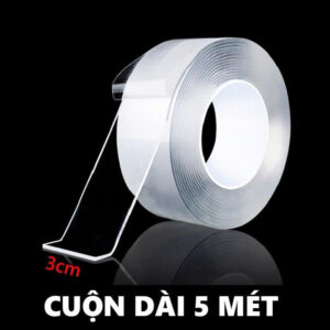 Băng Dính Trong Suốt 2 Mặt 5m
