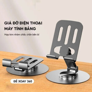 Giá Đỡ Điện Thoại Ipad Đế Xoay Tròn 360 Độ