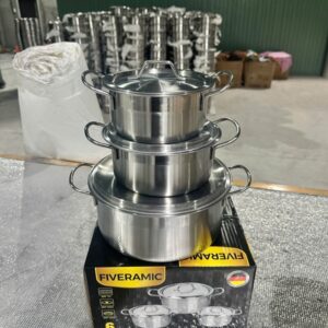 Nồi Inox Bộ 3 Cái Fiveramic