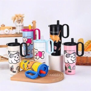 Bình Giữ Nhiệt Inox 720ml Quai Cầm Thú Cưng (Thùng 50 Cái)