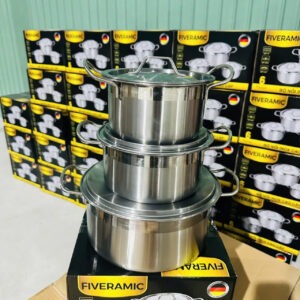 Nồi Inox Bộ 3 Cái Fiveramic
