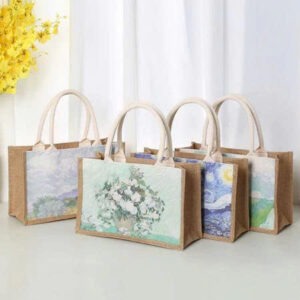 Túi Vải ToTe Họa Tiết Xanh Sơn Dầu