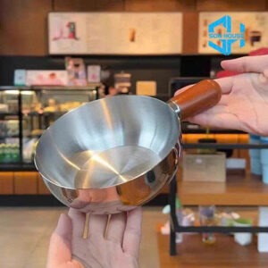 Nồi Inox Cán Gỗ size 14 (Thùng 240 Cái)