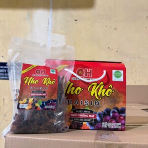 Nho Khô Raisin QH Túi Xách 500g (Thùng 20 Hộp)