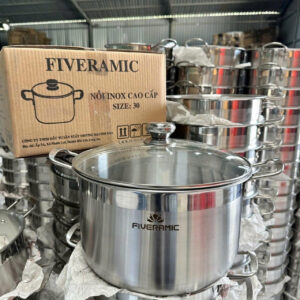 Nồi Luộc Gà Inox Size 30cm Fiveramic