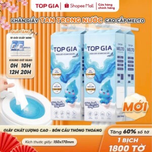 Khăn Giấy Rút Khô Top Gia Melto Giọt Nước 1800 Tờ